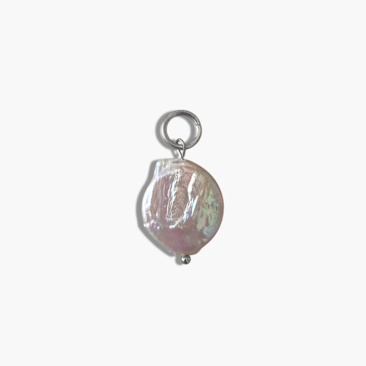 Silver Champagne Pearl Charm
