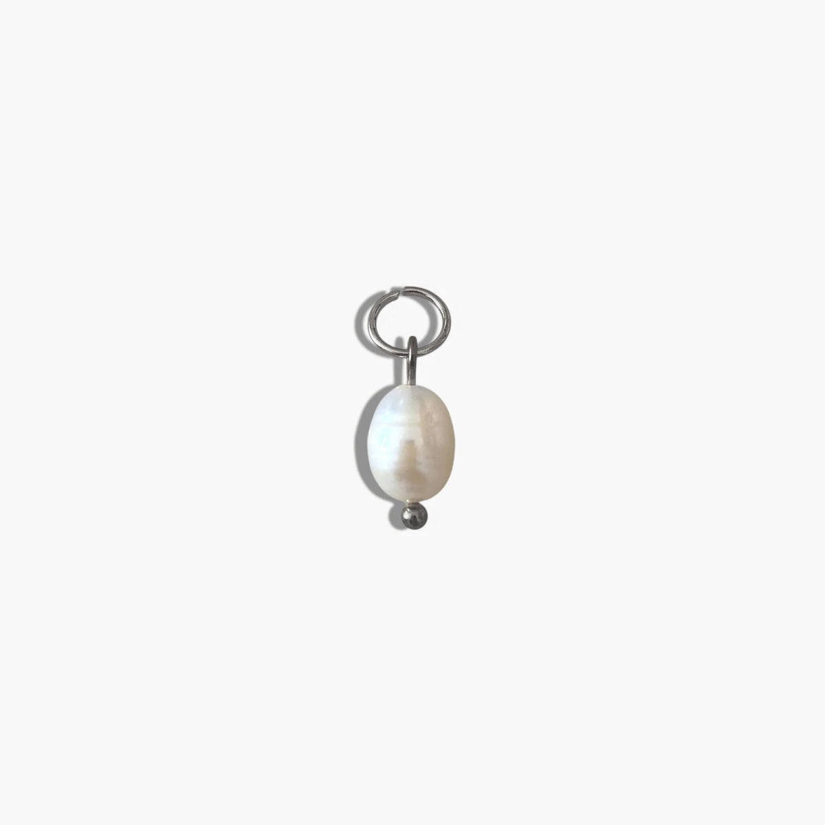 Silver Small Pearl Charm