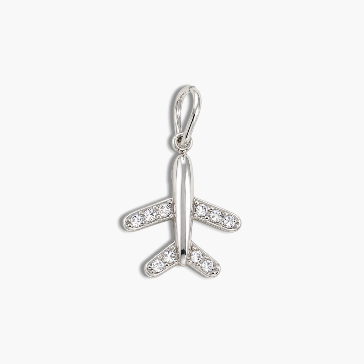 Silver Airplane Charm