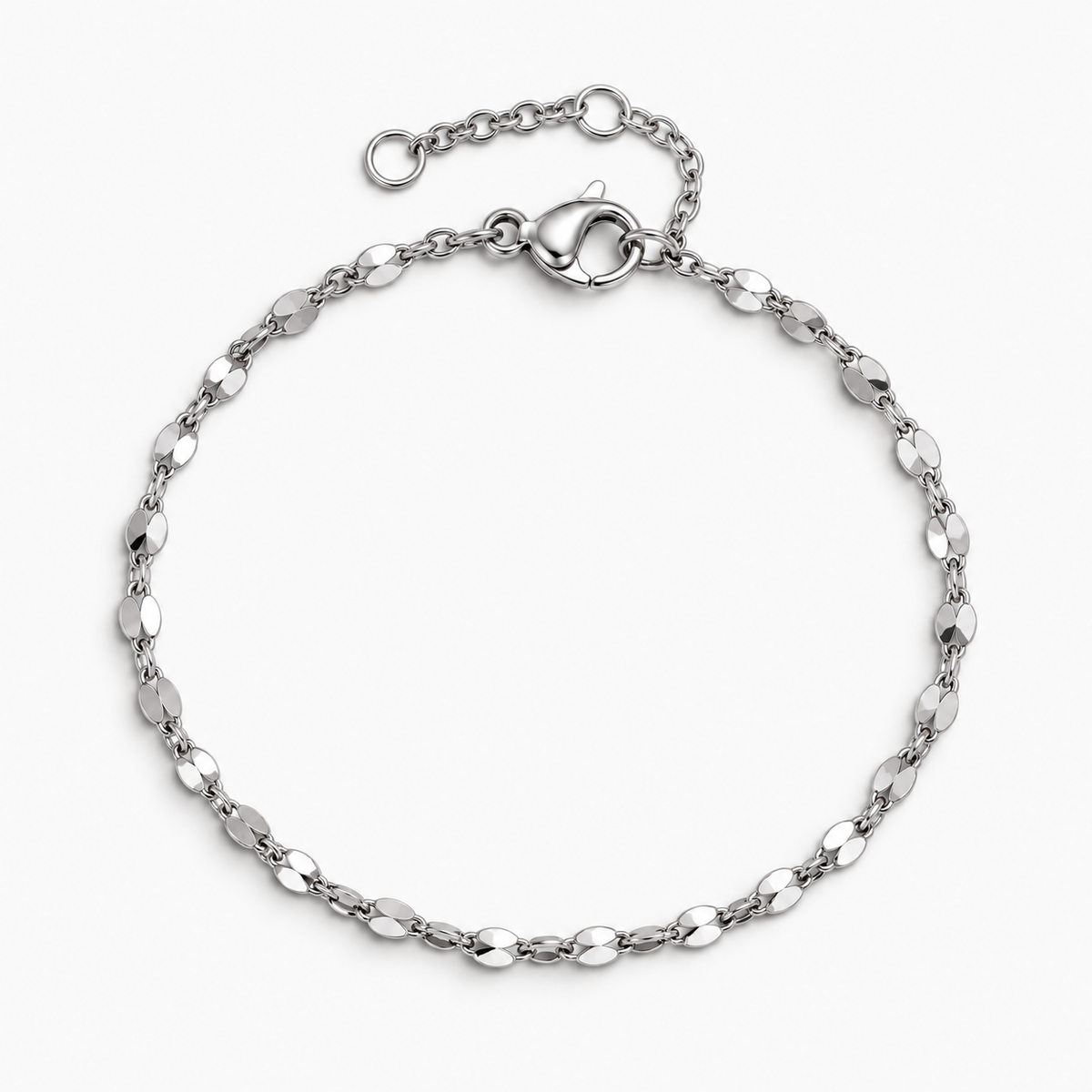 Silver Opal Anklet