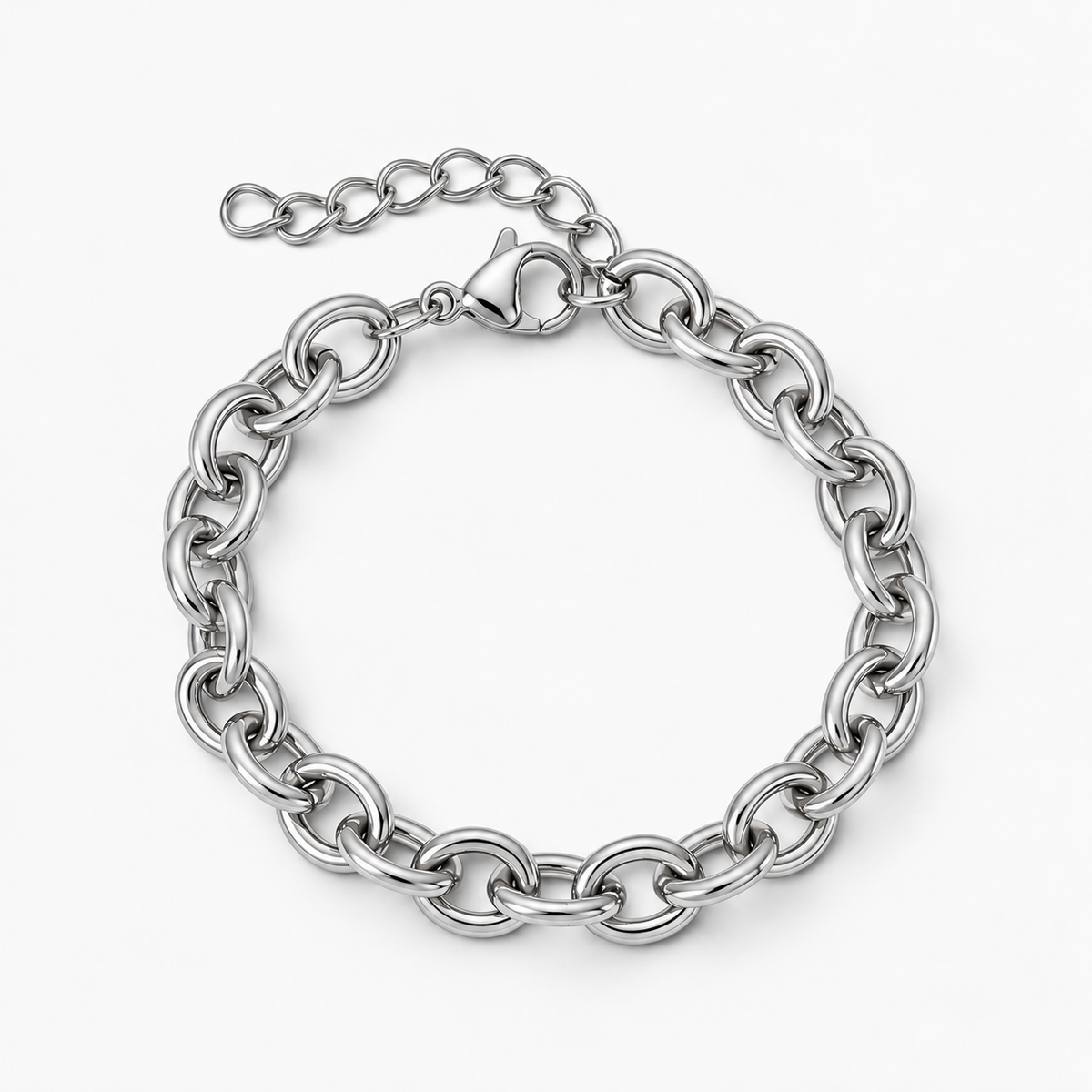 Silver Chunky Link Bracelet