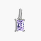 Silver Birthstone Charm