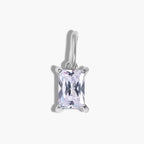 Silver Birthstone Charm