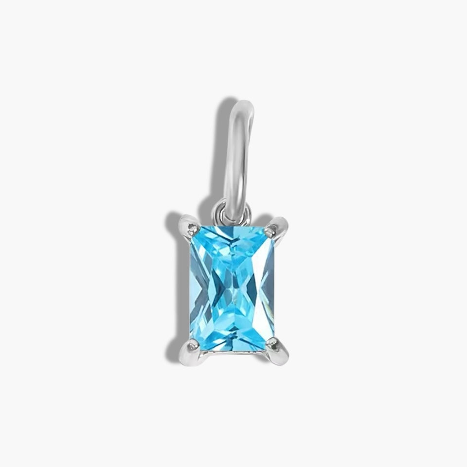 Silver Birthstone Charm