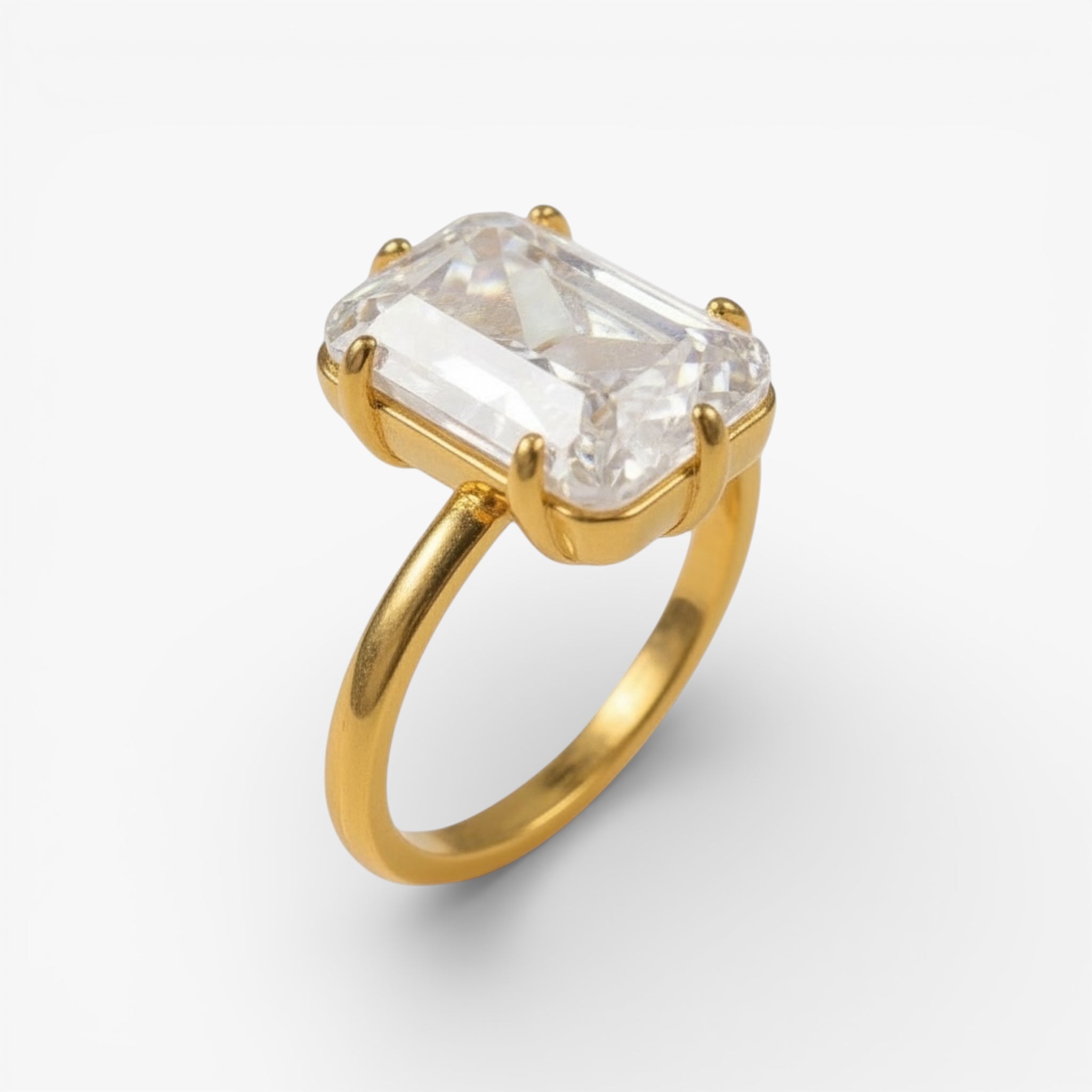 Gold Cushion Ring