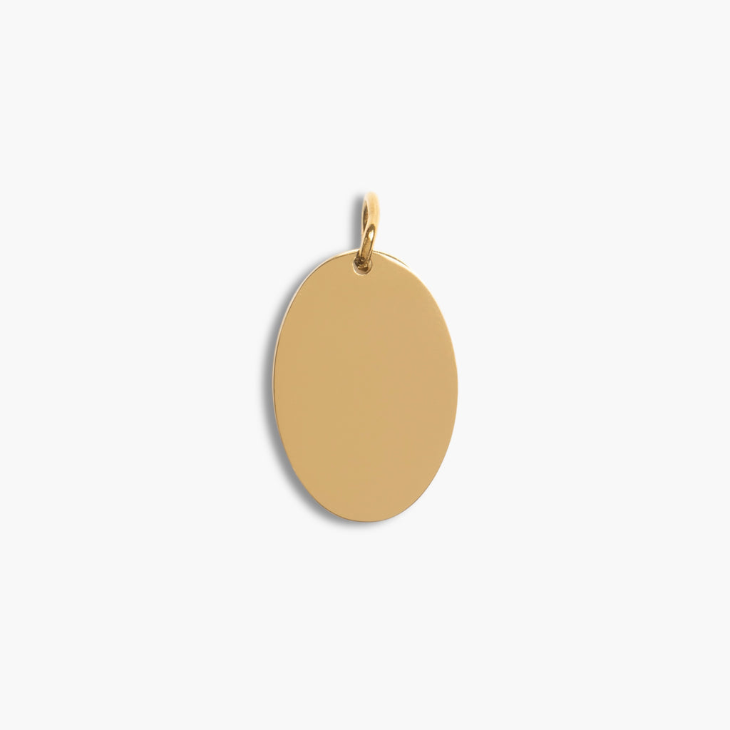 Gold Oval Pendant