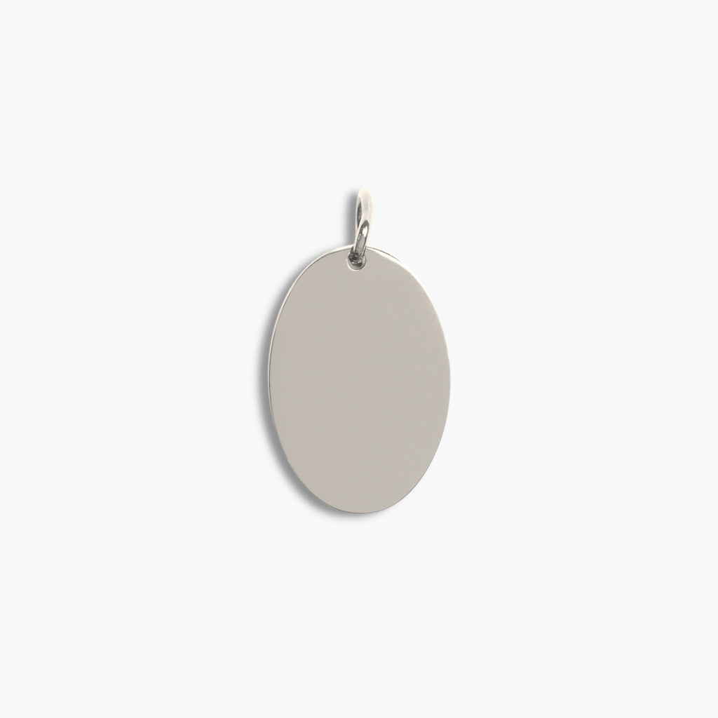 Silver Oval Pendant
