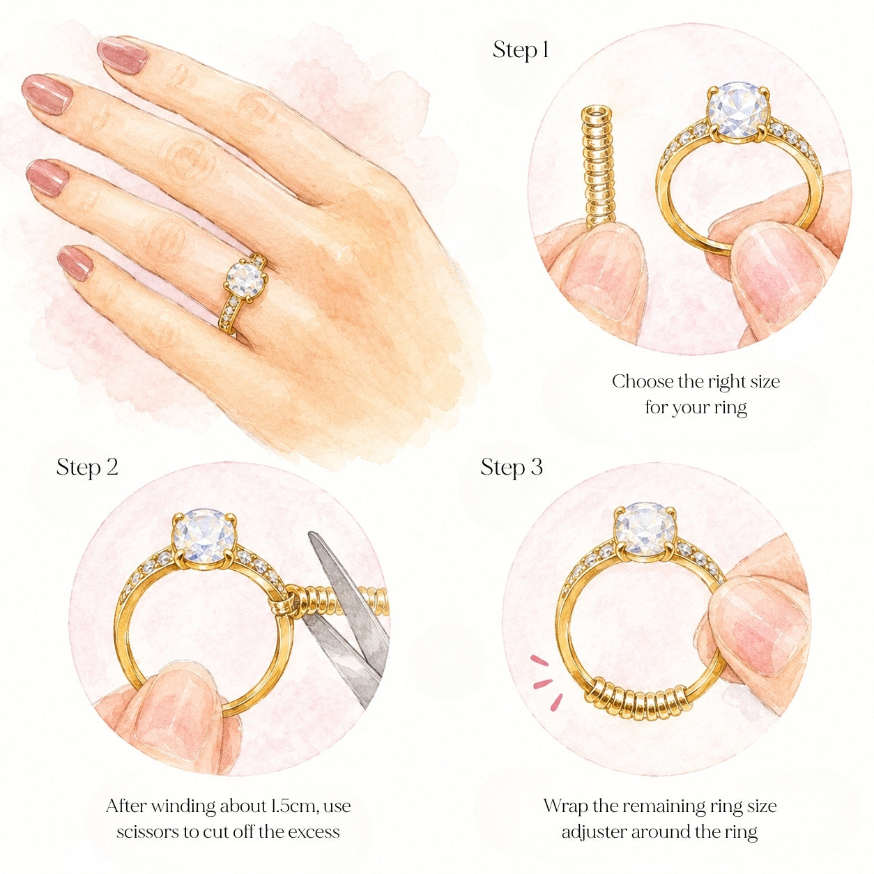 Silicon Ring Size Adjuster Kit