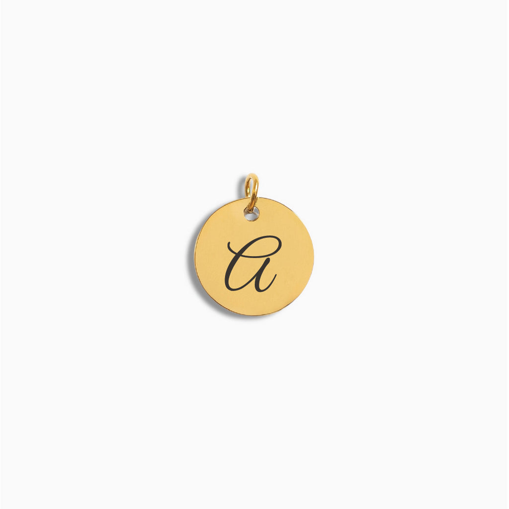 Gold Small Disc Pendant