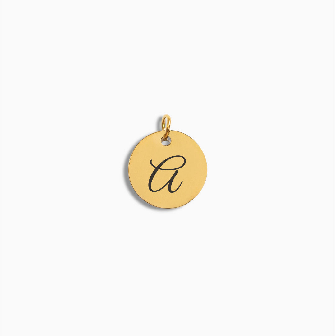 Gold Small Disc Pendant