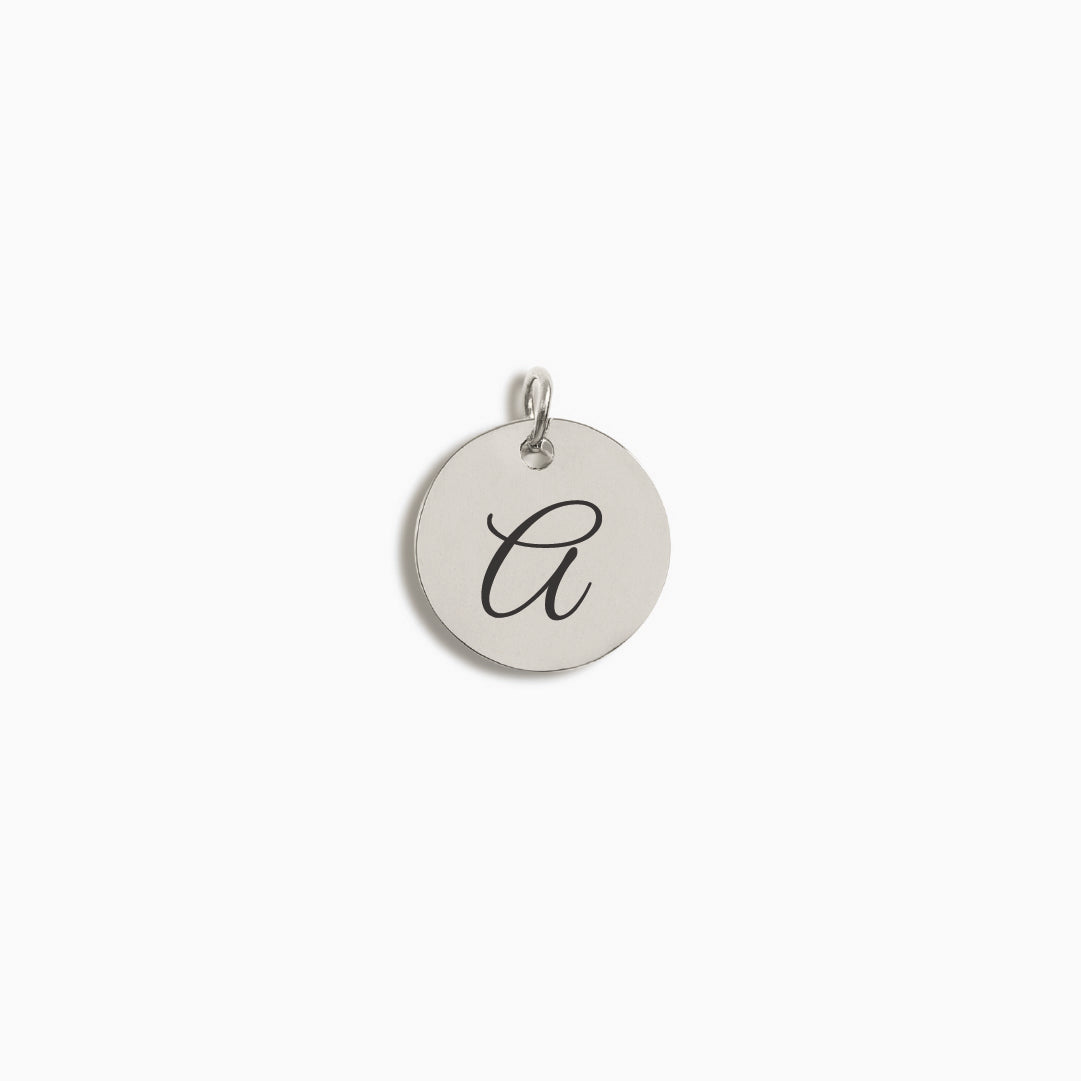 Silver Small Disc Pendant