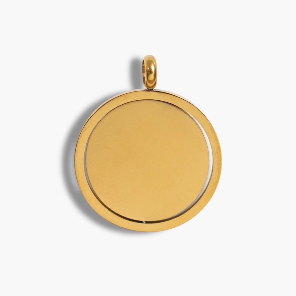 Gold Swing Disc Pendant