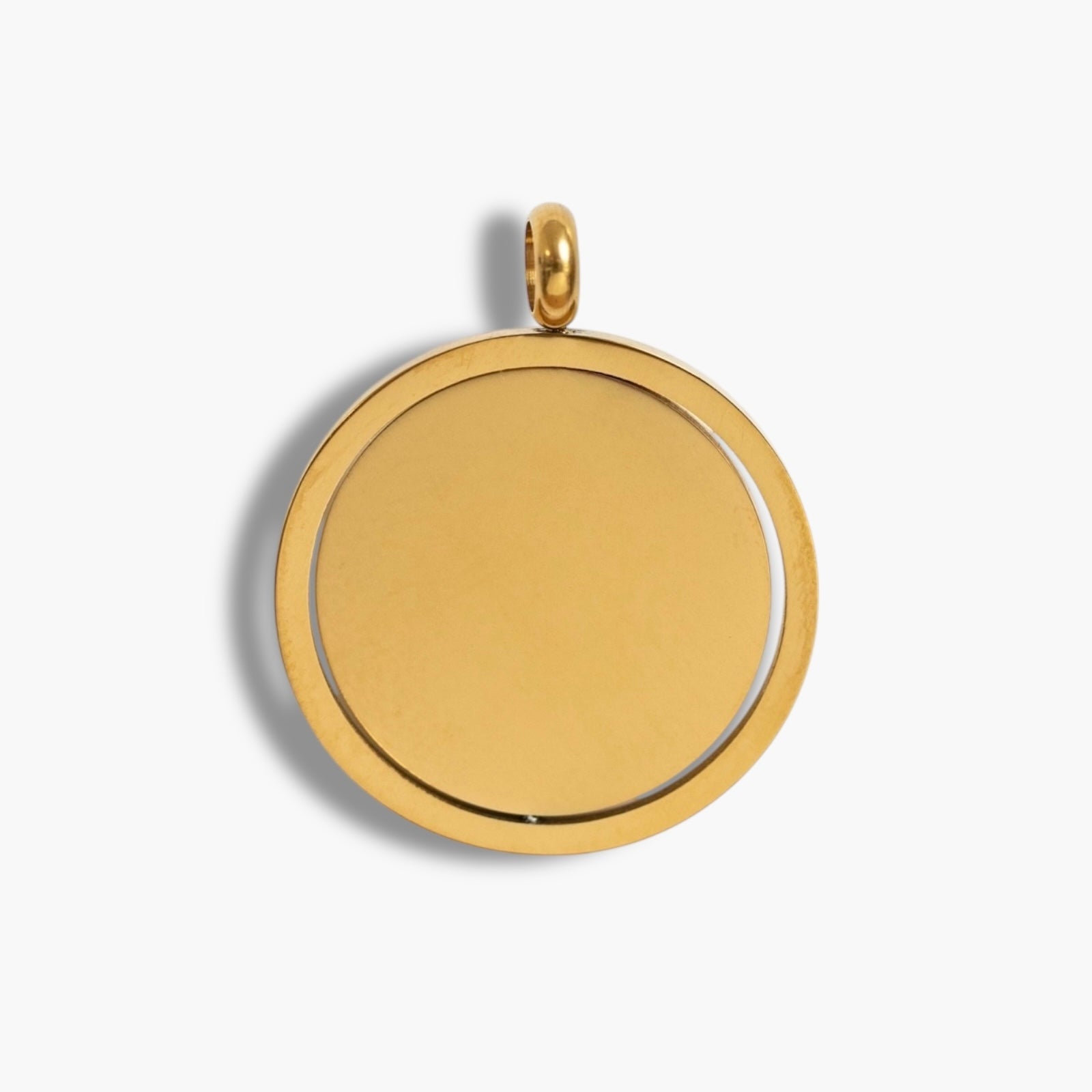Gold Swing Disc Pendant
