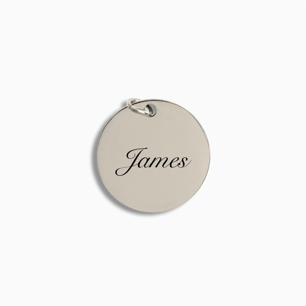 Silver Large Disc Pendant