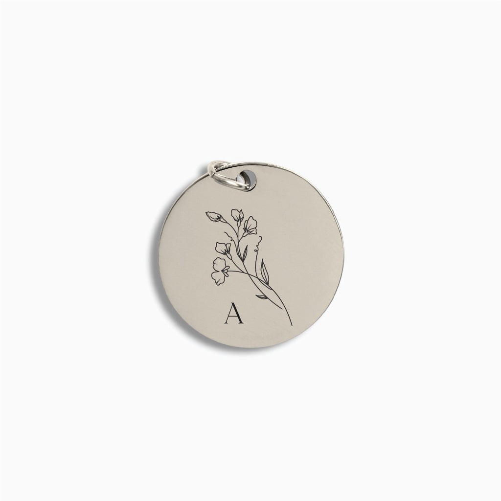 Silver Large Disc Pendant
