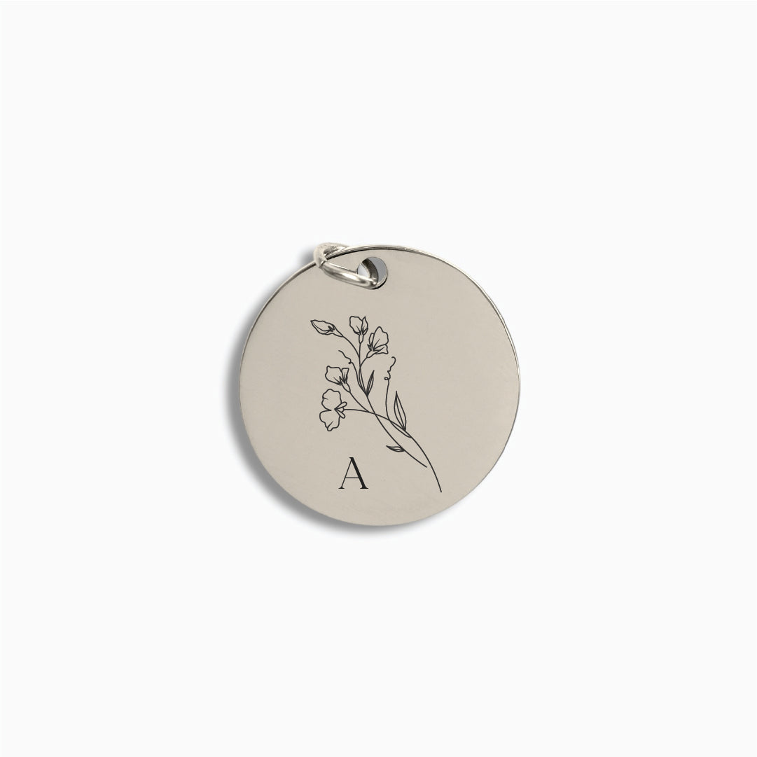 Silver Large Disc Pendant