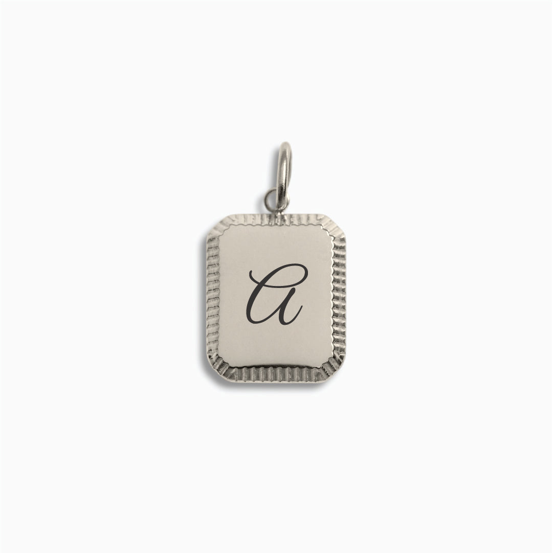 Silver Detailed Edge Pendant