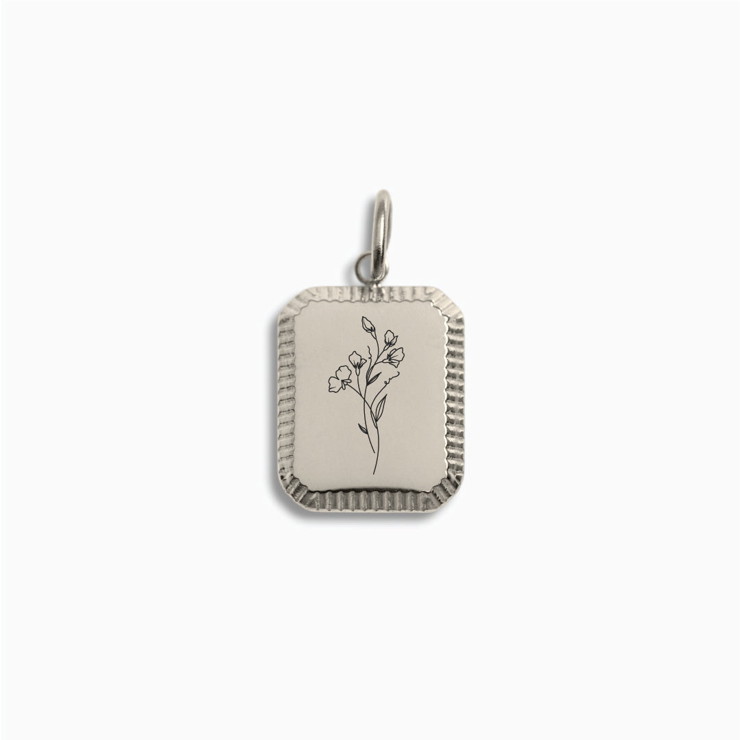 Silver Detailed Edge Pendant