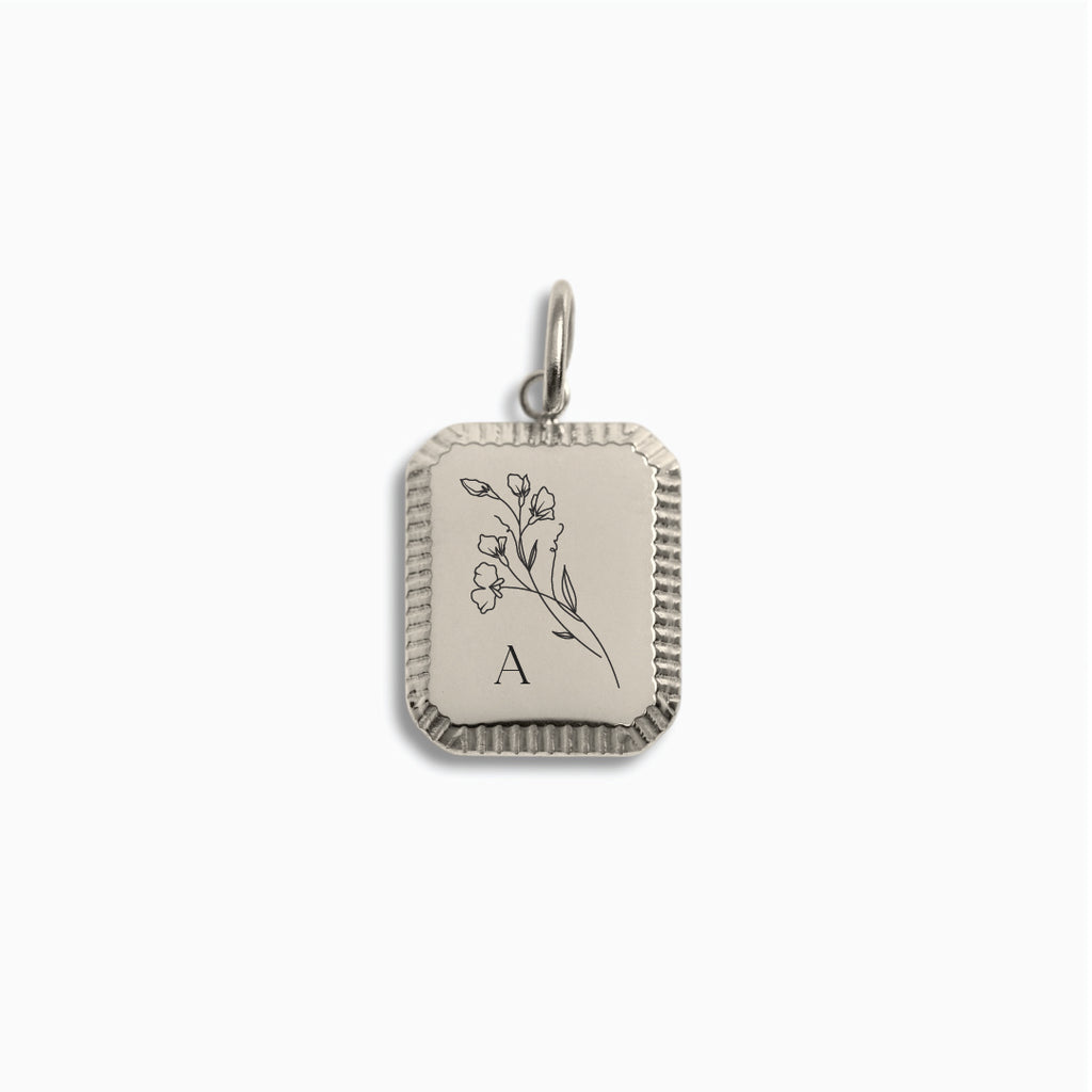 Silver Detailed Edge Pendant