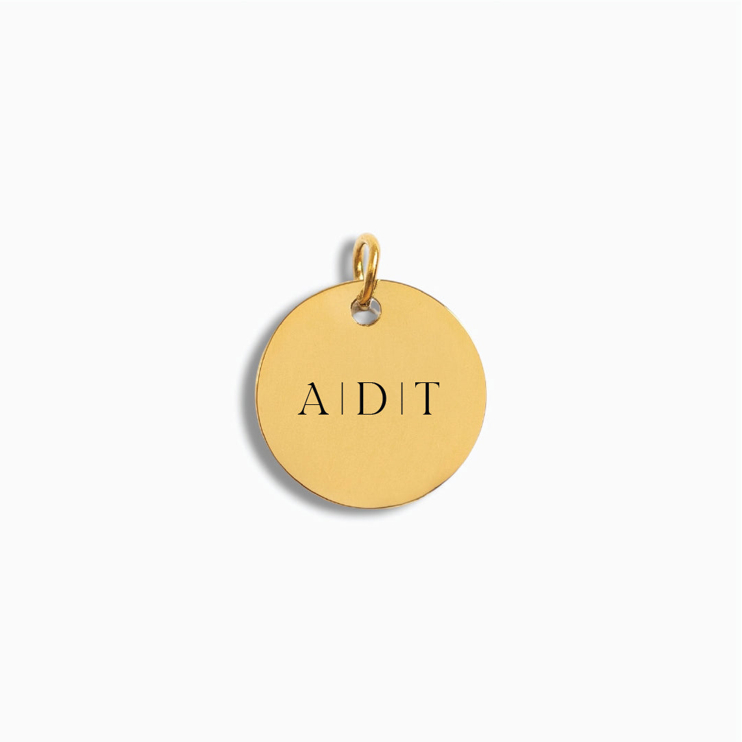 Gold Medium Disc Pendant