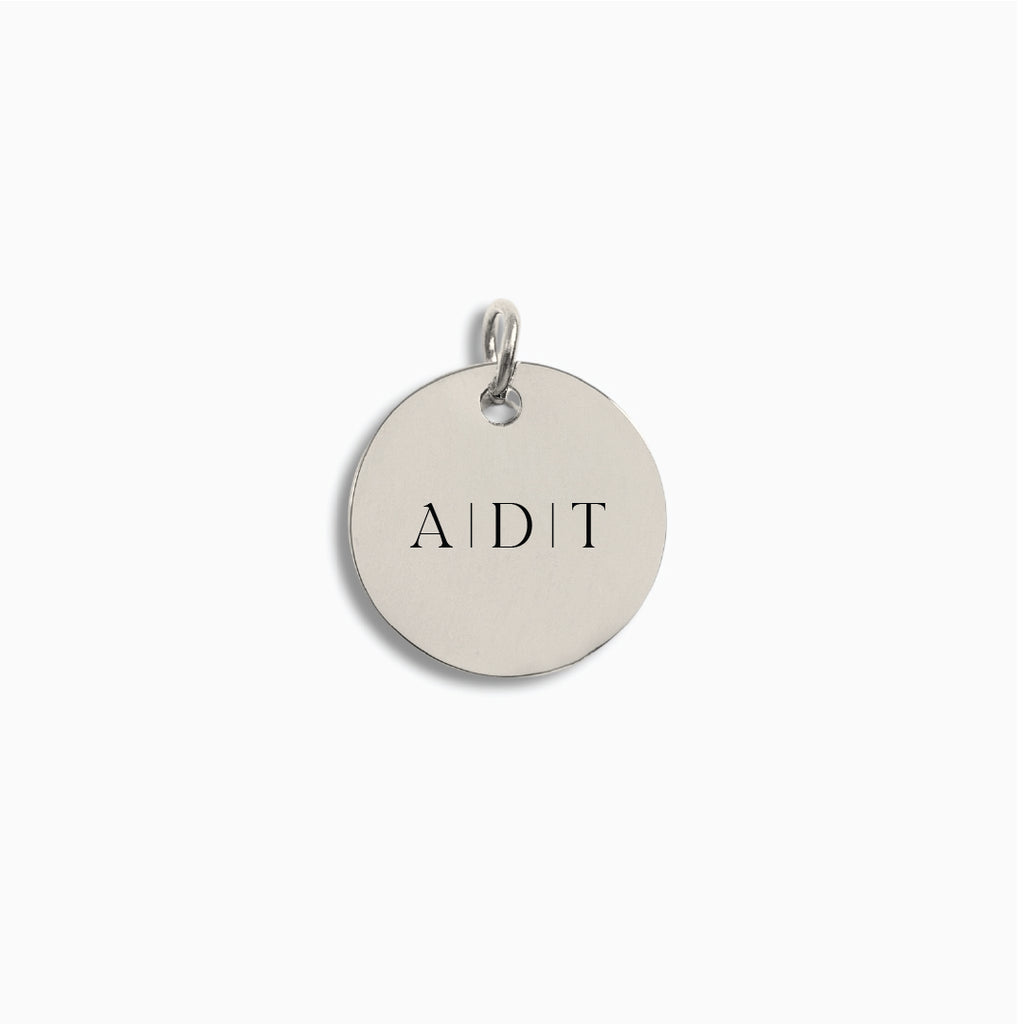 Silver Medium Disc Pendant
