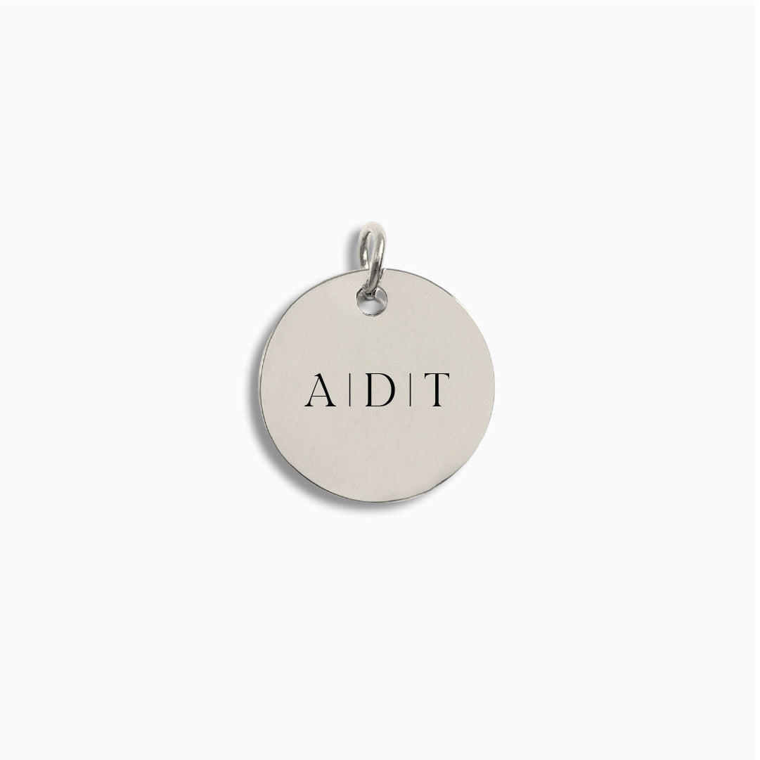 Silver Medium Disc Pendant