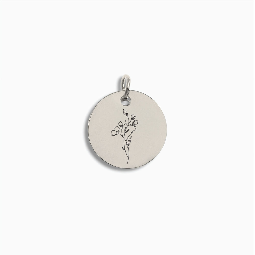 Silver Medium Disc Pendant