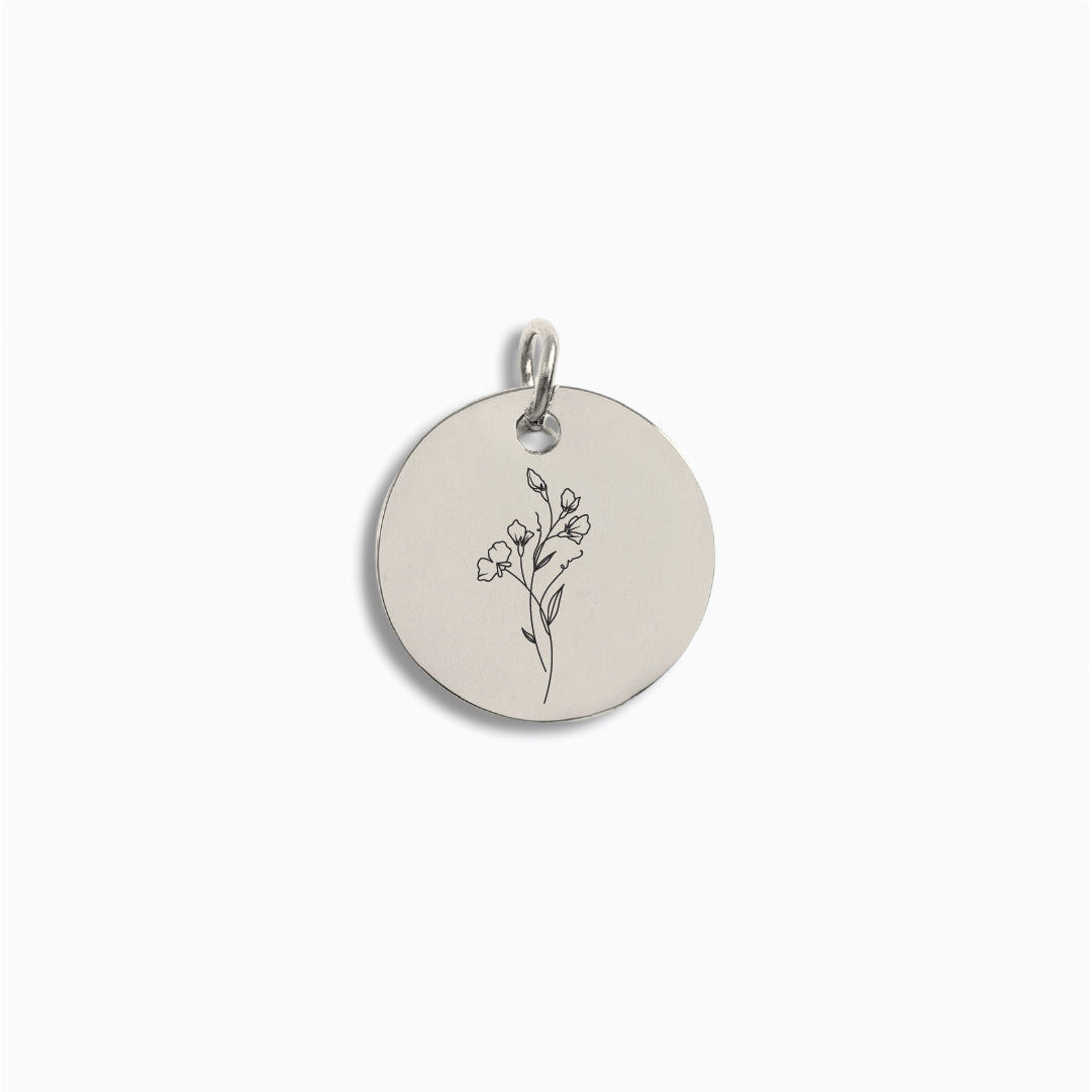 Silver Medium Disc Pendant