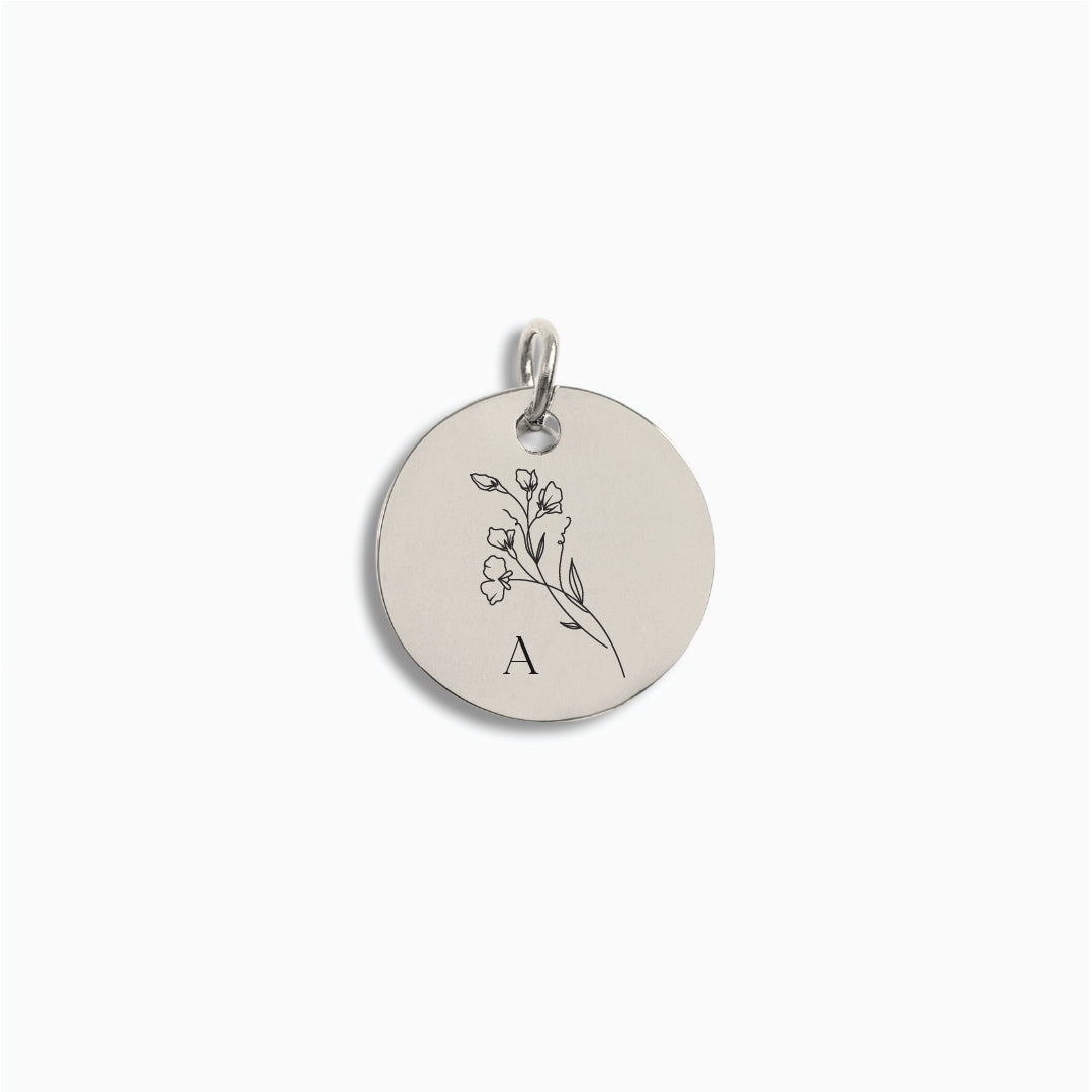 Silver Medium Disc Pendant