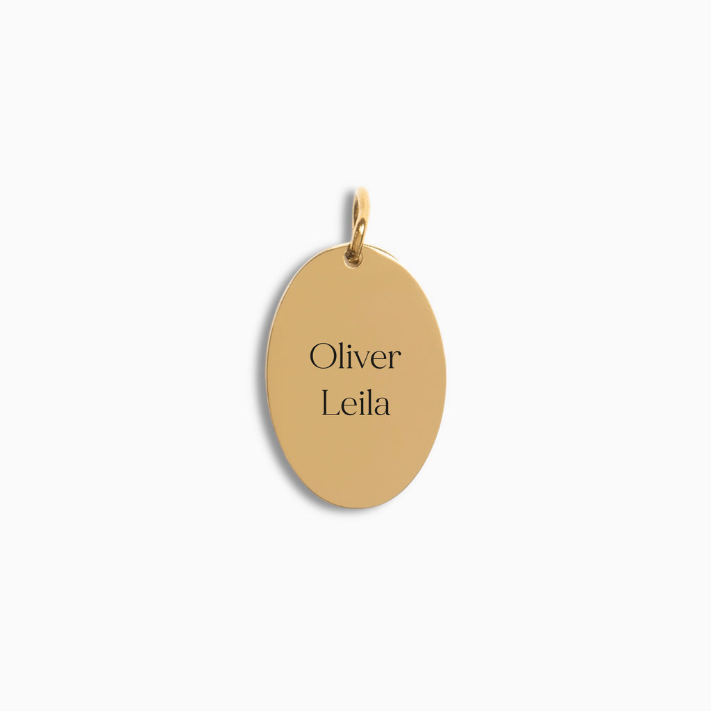 Gold Oval Pendant