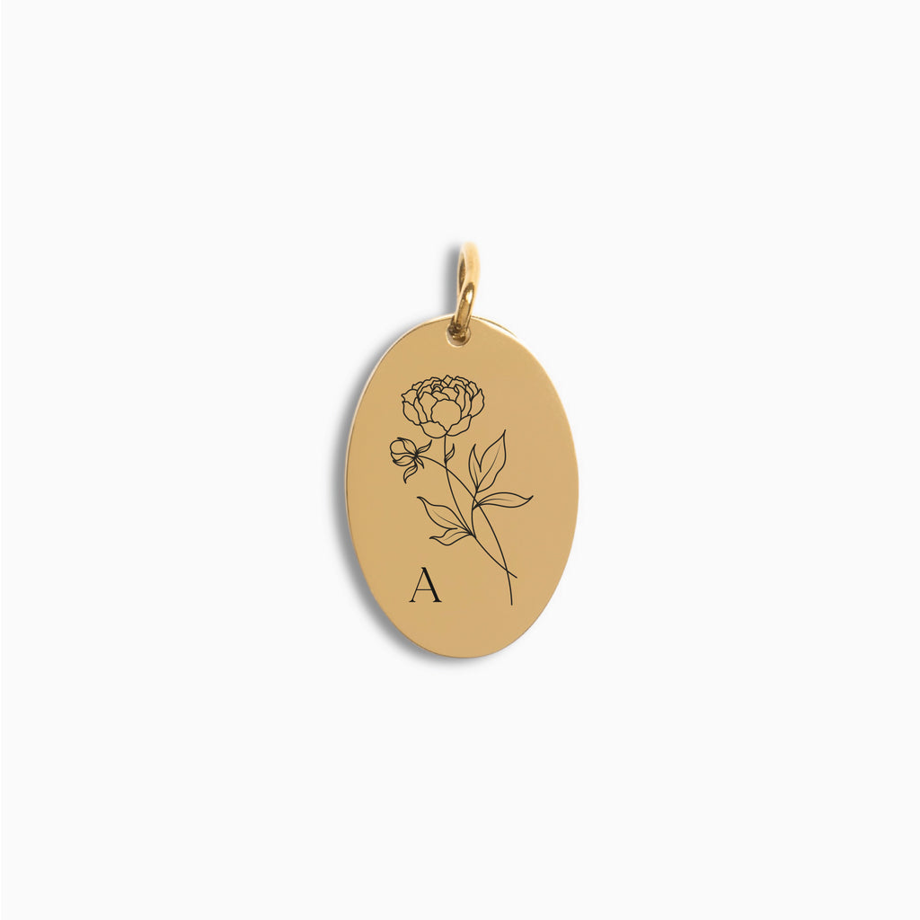 Gold Oval Pendant