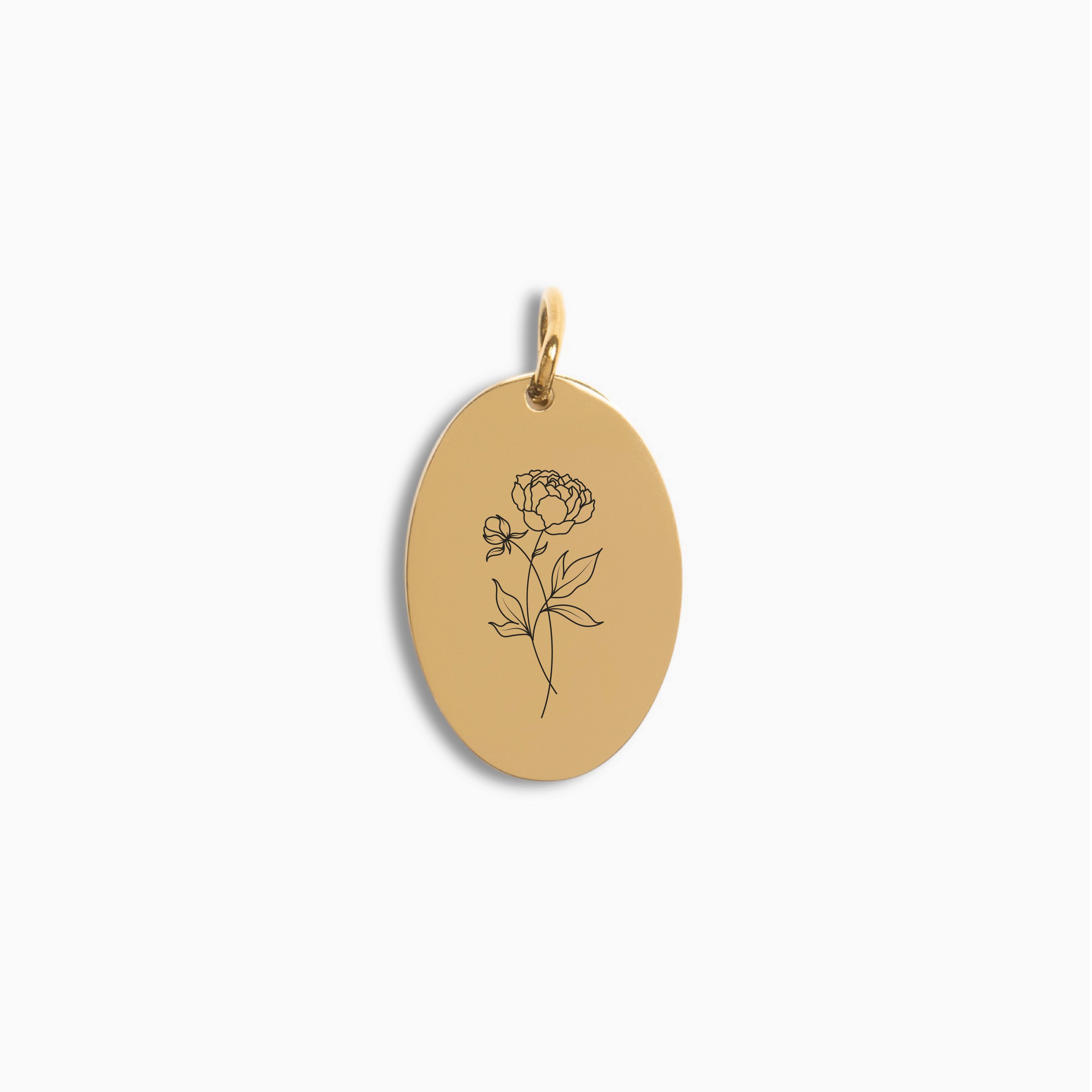 Gold Oval Pendant