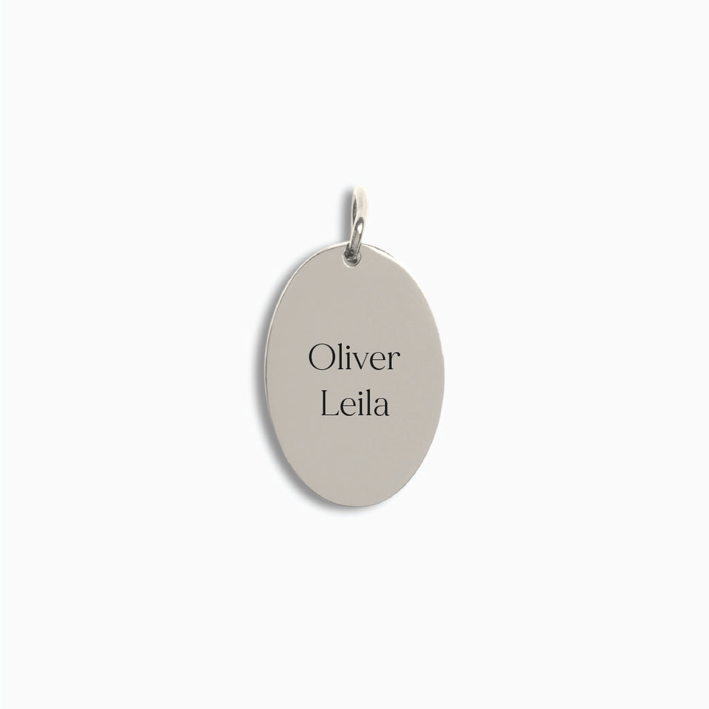 Silver Oval Pendant