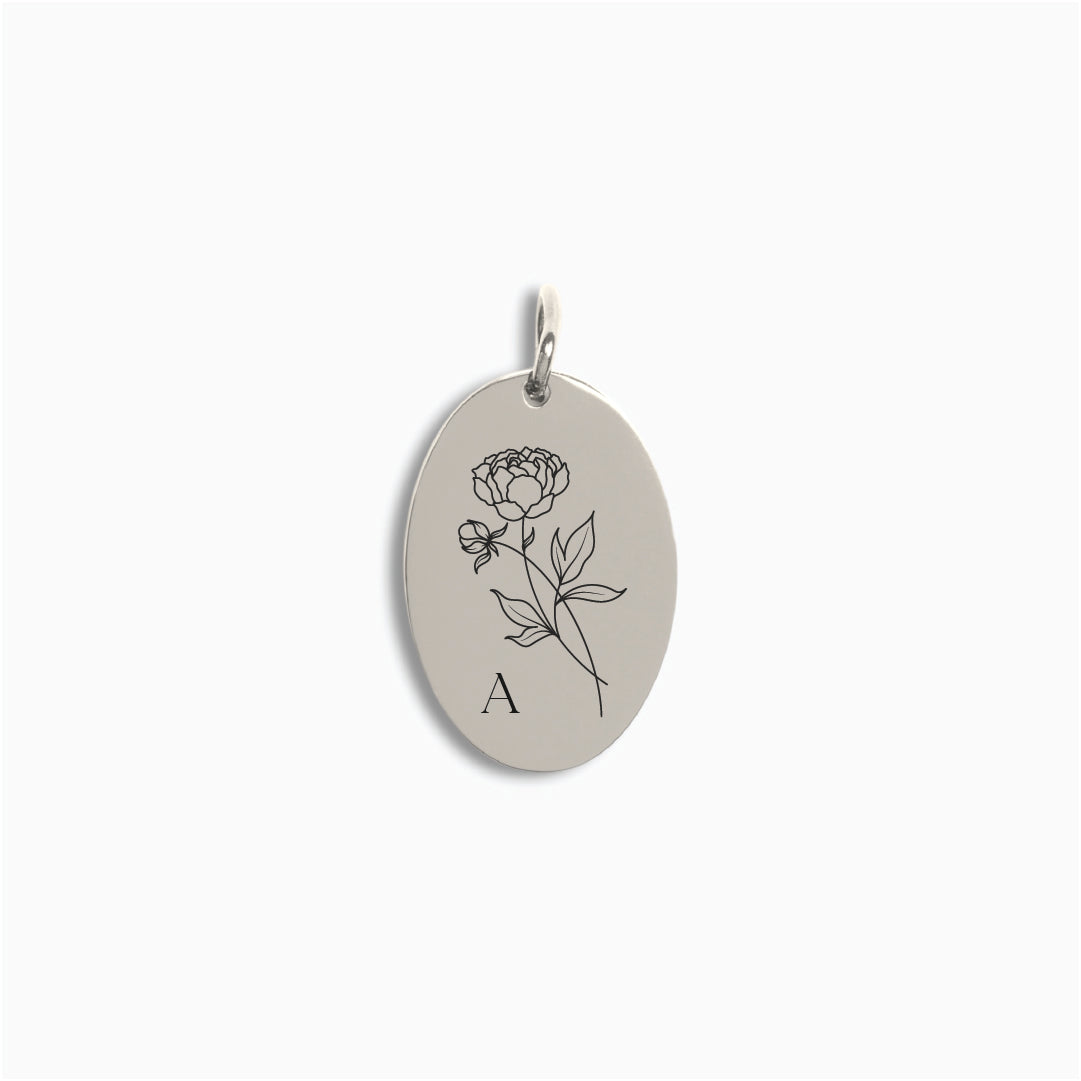 Silver Oval Pendant