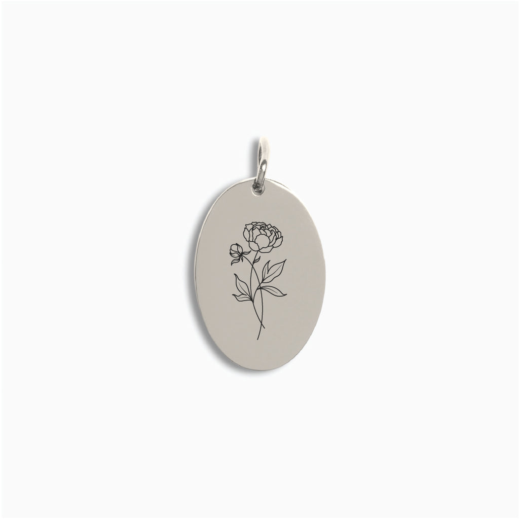 Silver Oval Pendant