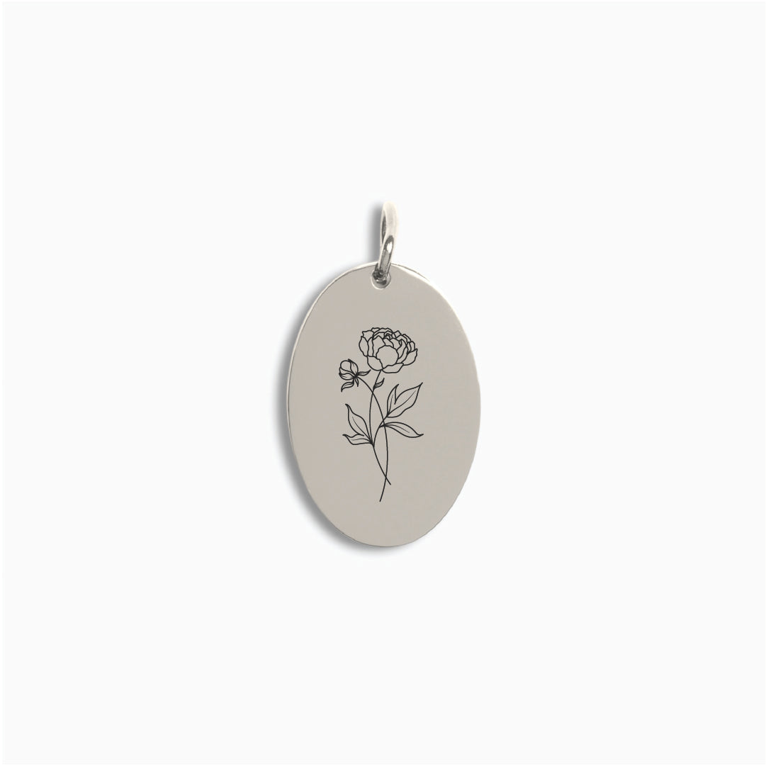 Silver Oval Pendant