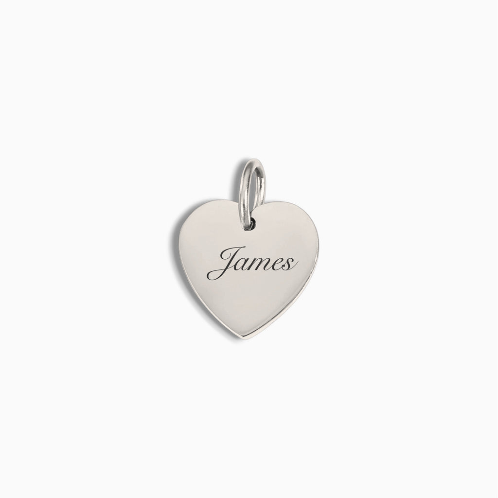 Silver Medium Heart Pendant