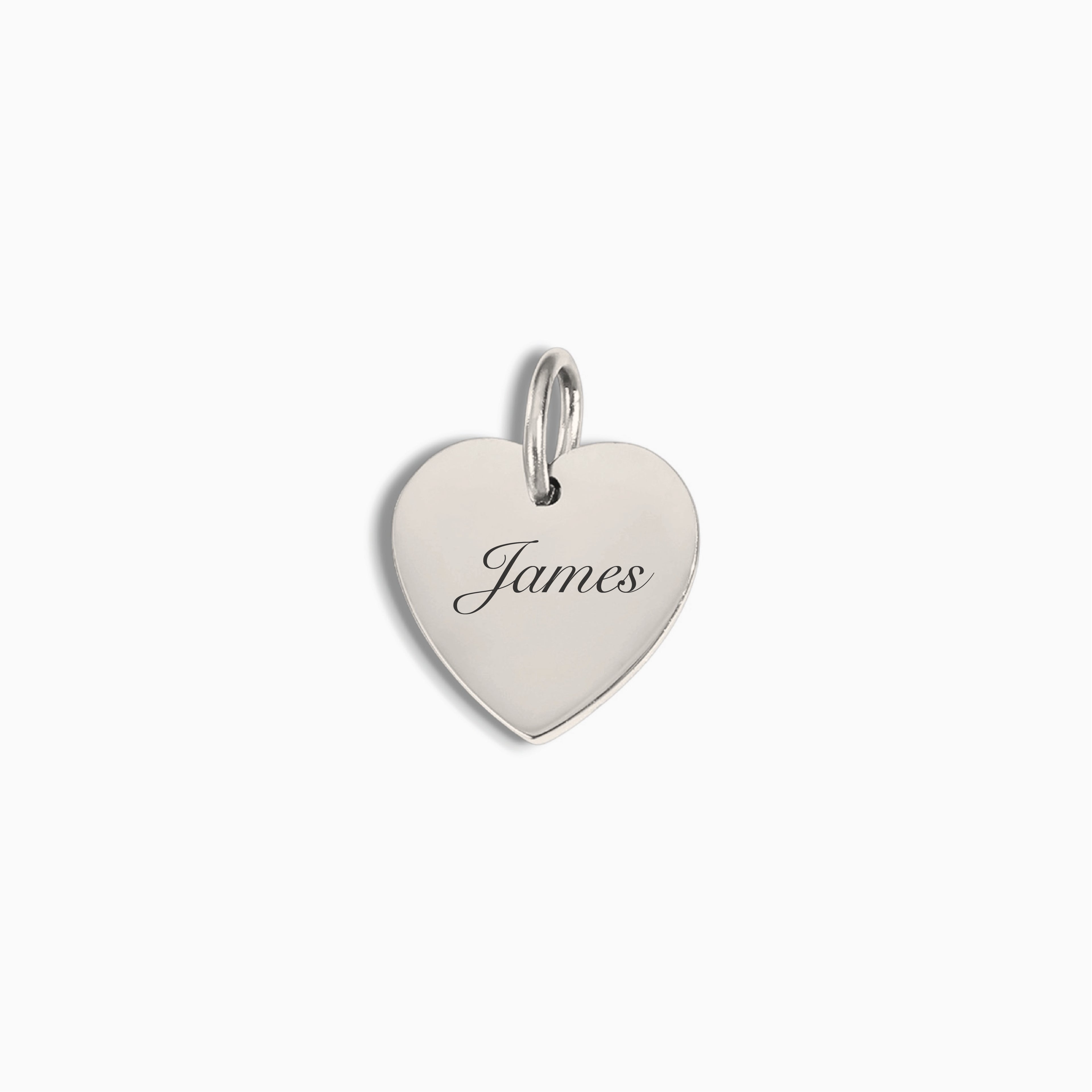 Silver Medium Heart Pendant