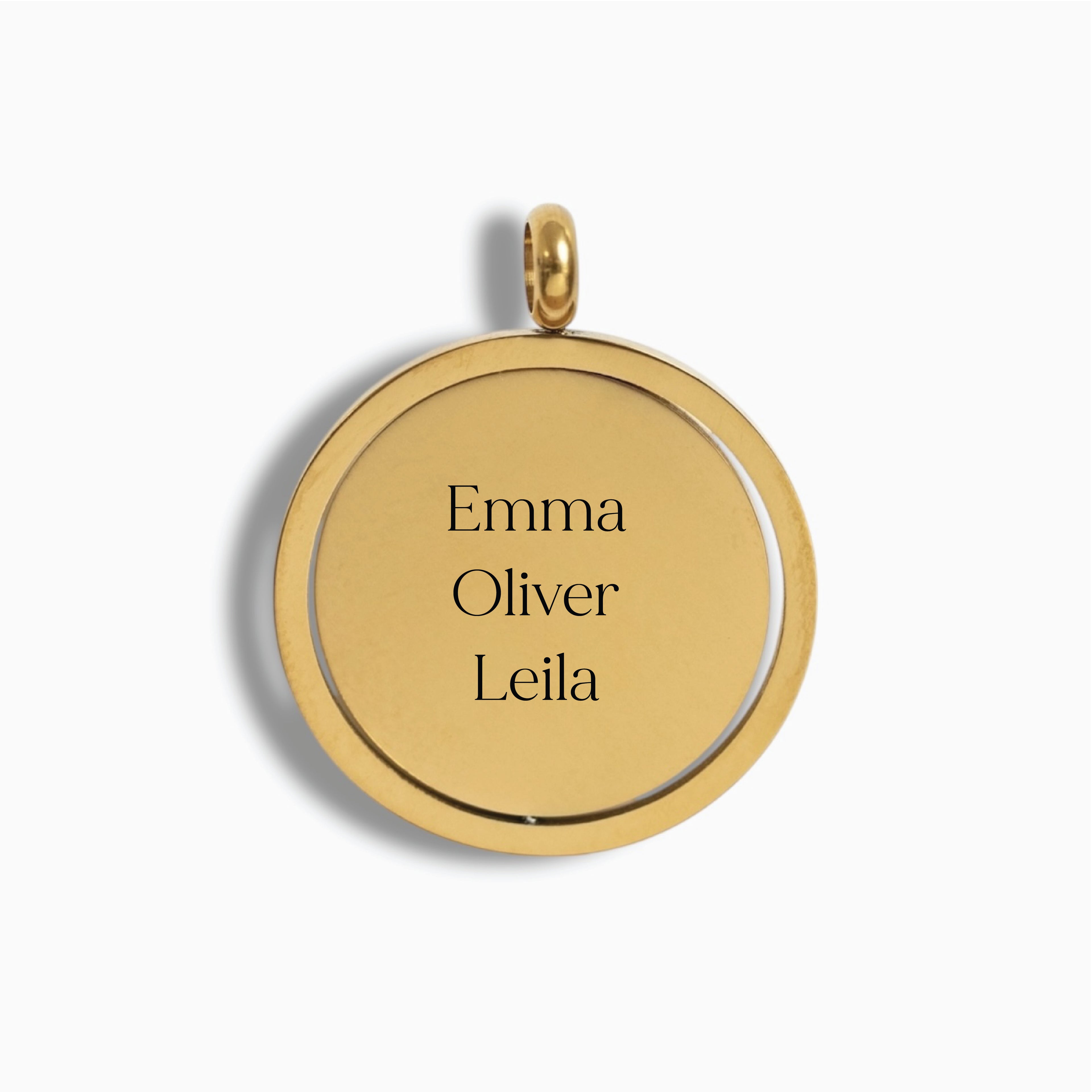 Gold Swing Disc Pendant