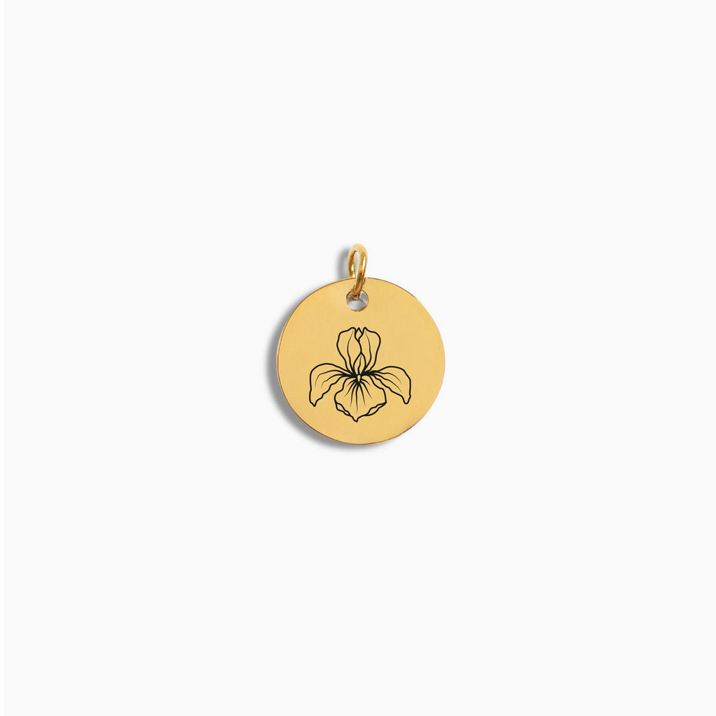 Gold Small Disc Pendant