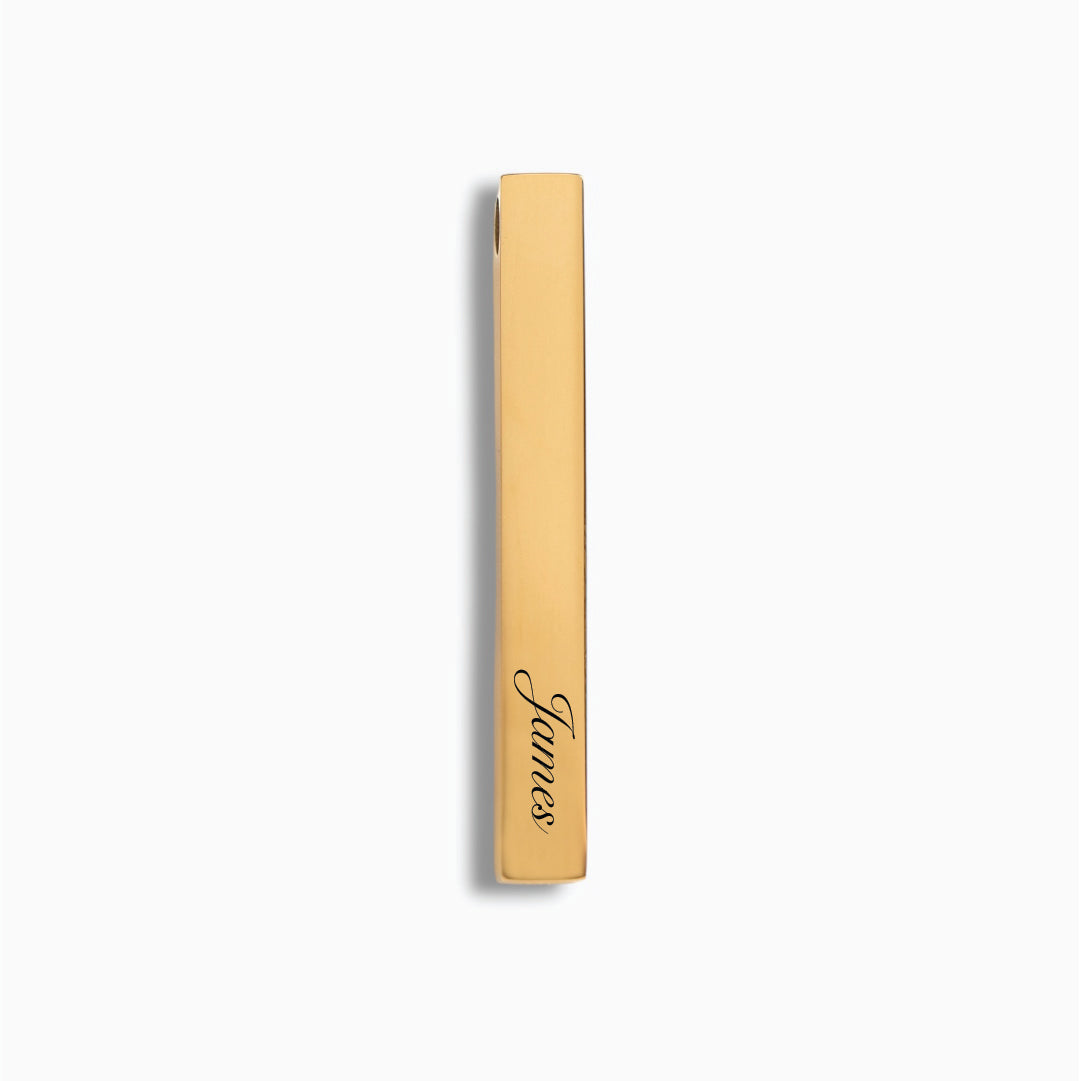 Gold Vertical Bar Pendant